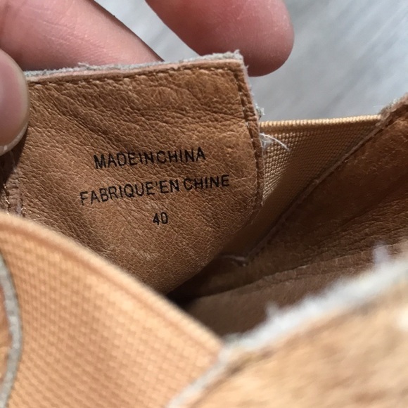 Free People Gold Metallic Splatter Pony Hair Slip On Loafers - Picture 10 of 11